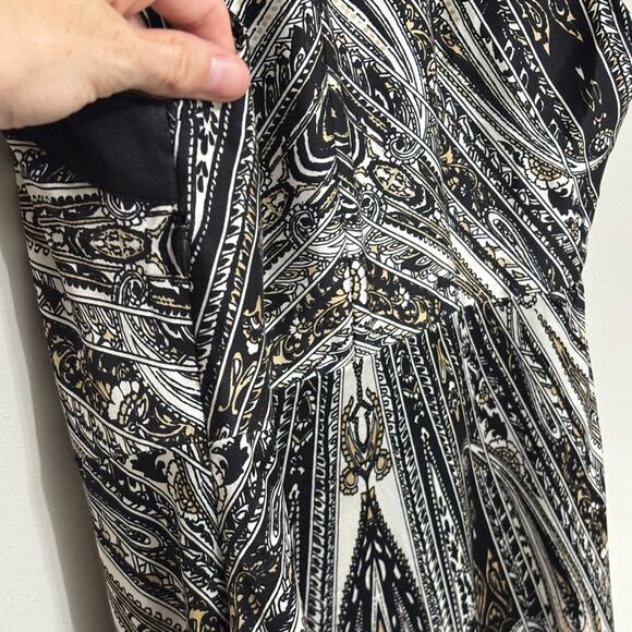 Y2K Vintage Cache Silk Babydoll Tunic Tank in Abstract Design - Size M - Picture 6 of 6